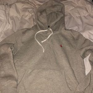 Gray POLO hoodie sz L